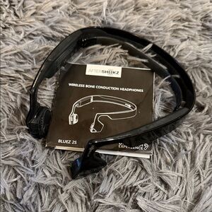 Aftershokz Black Wireless Bone Conduction Headphones